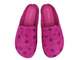 Wygodne klapki damskie Inblu EC-38 – różowe, filcowe w kropki