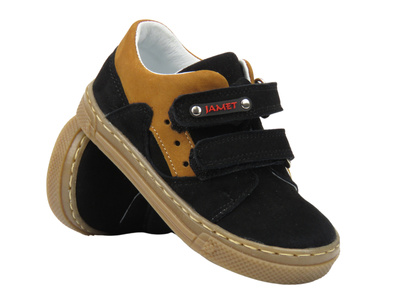 Trzewiki, półbuty dziecięce - Jamet 194, czarno-brązowe