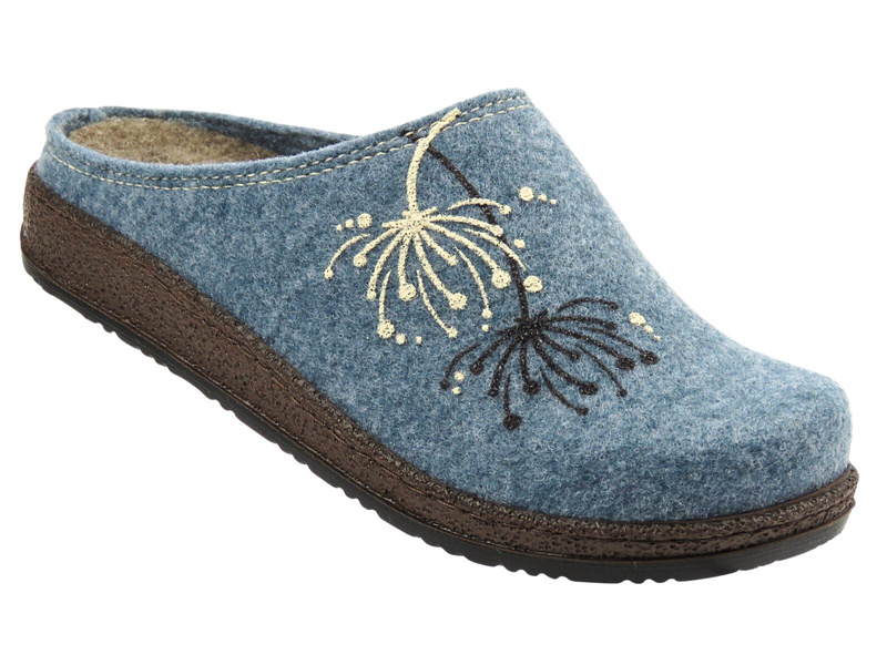 Wygodne kapcie damskie Befado 155D188, niebieskie