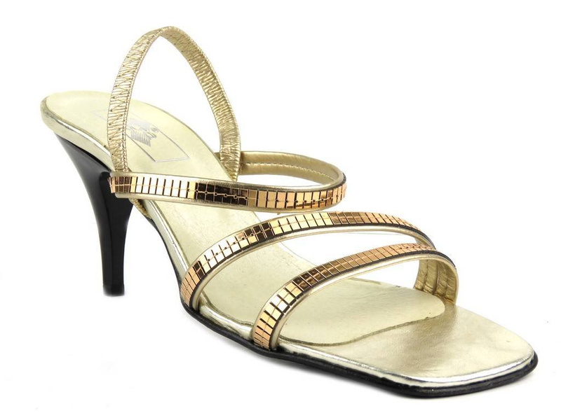 Sandały damskie na szpilce IGA 171, złote