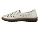 Półbuty, espadryle damskie - Unisoft 26PB02-9926, białe