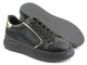 Czarne sneakersy damskie na platformie - INBLU IN001294