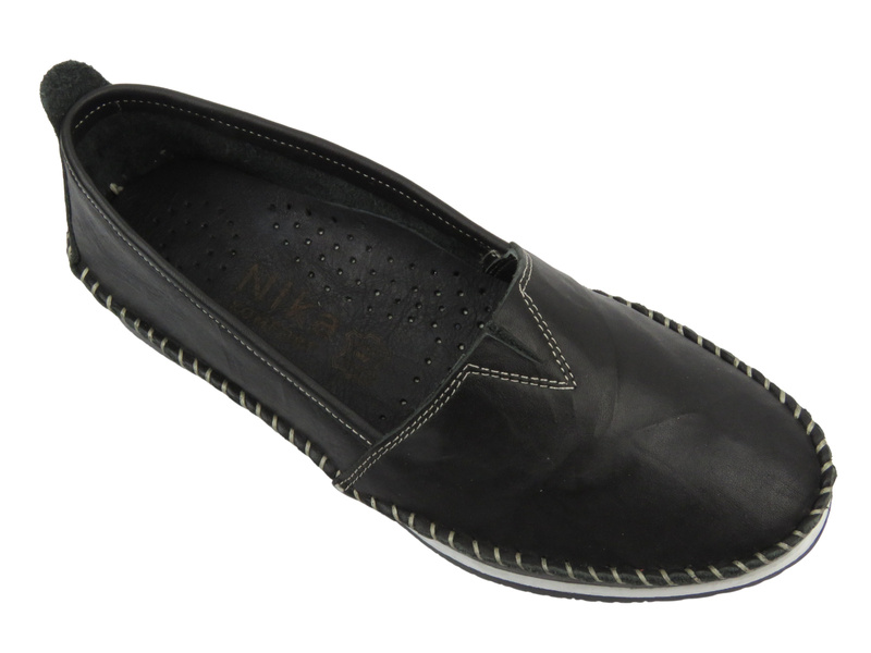 Półbuty damskie - Nika Komfort H-741, czarne