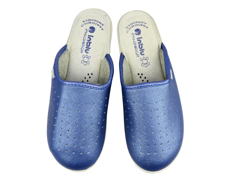 Wygodne klapki damskie Inblu 50-33N, niebieskie