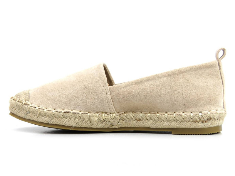 Espadryle, półbuty damskie na lato - Evento 22TX35-4592, beżowe