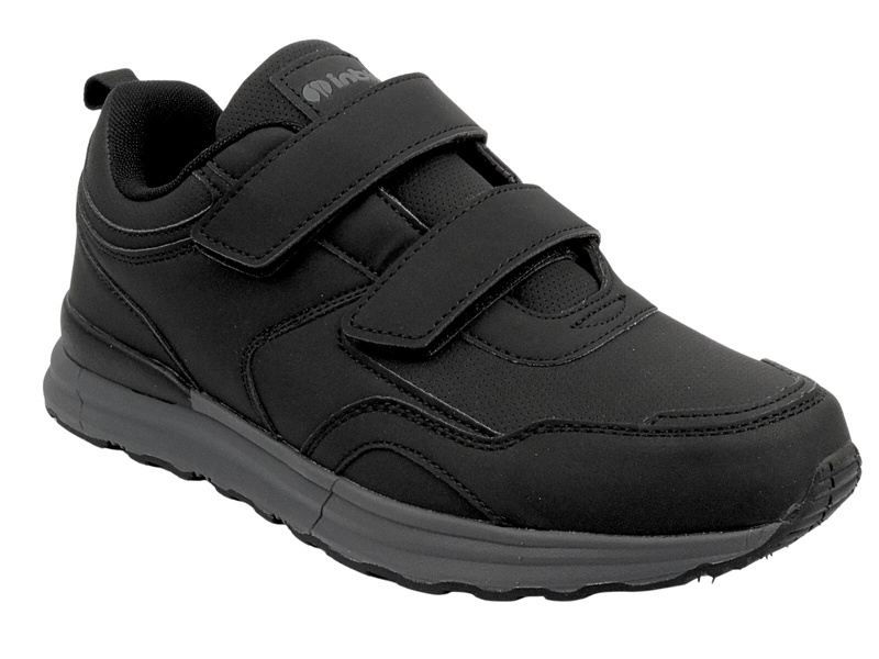 Sportowe buty męskie na rzepy czarne Inblu IU-19