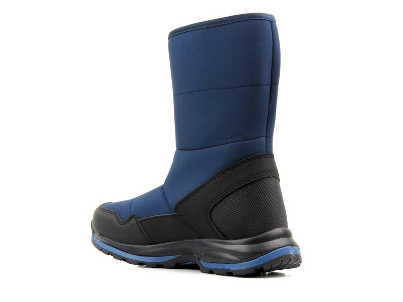 Śniegowce damskie na rzep - DK TECH Aqua Soft Shell 2182, granatowe