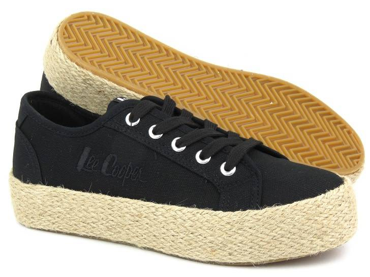 Trampki, espadryle damskie LEE COOPER LCW-23-31-1797L, czarne