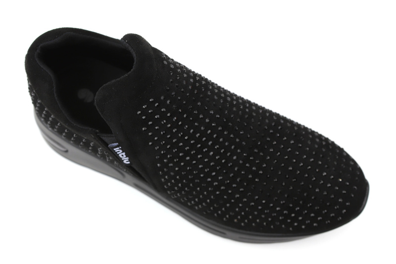 Buty damskie sportowe wsuwane - INBLU IN001310, czarne