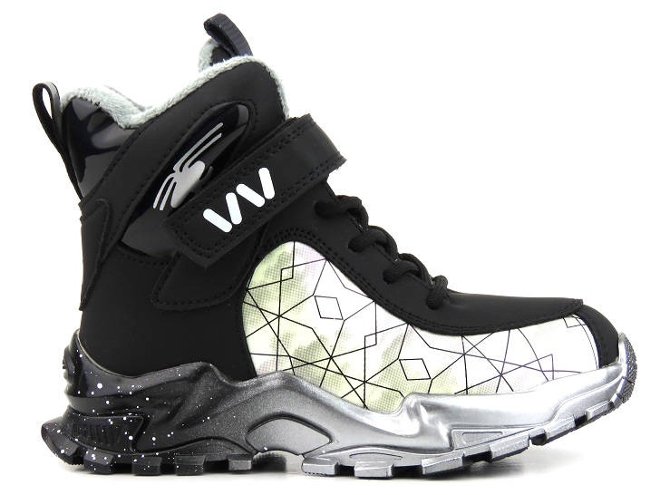Trzewiki, buty zimowe dziecięce - WEESTEP R712565680BK , czarne