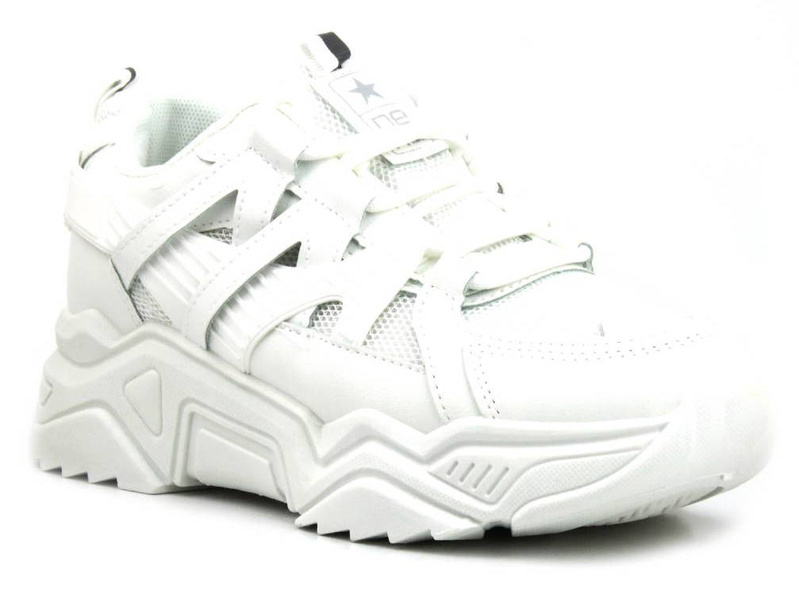 Sneakersy, buty sportowe damskie NEWS 22SP35-4620, białe