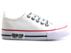 Trampki dziecięce z ozdobnymi sznurówkami - BIG STAR KK374068, białe