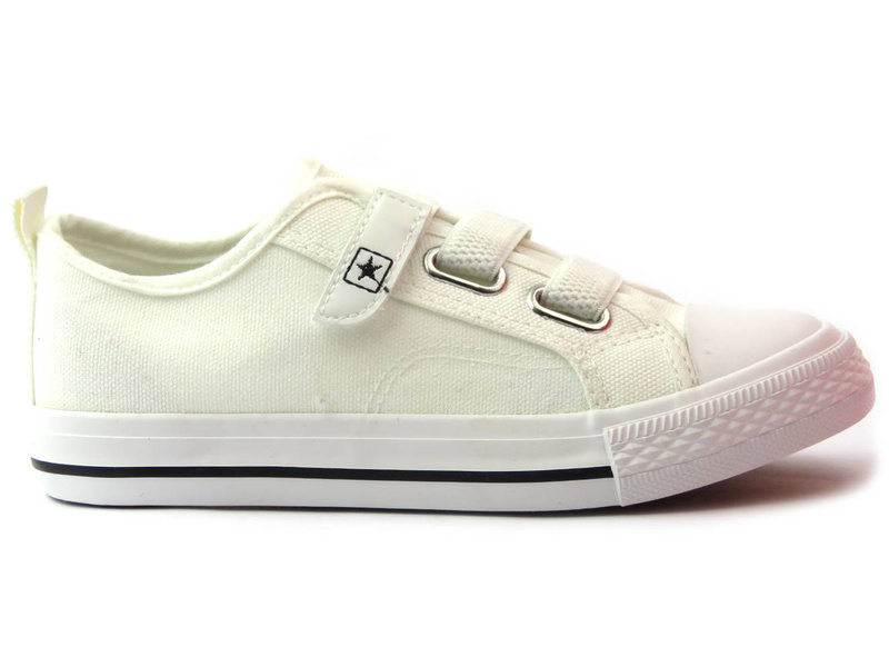 Trampki, buty sportowe dziecięce NEWS 21DZ35-3584, białe
