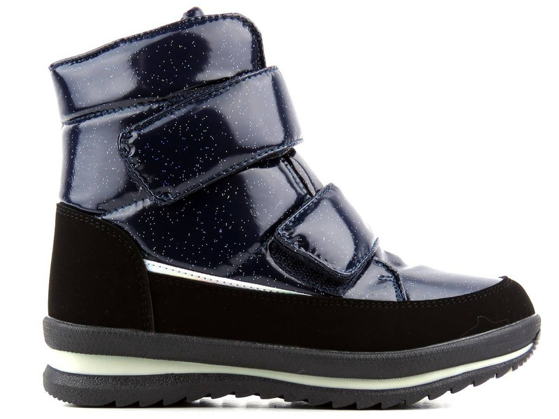 Śniegowce dziecięce z błyszczącym brokatem - WEESTEP R292958801BL, niebieskie