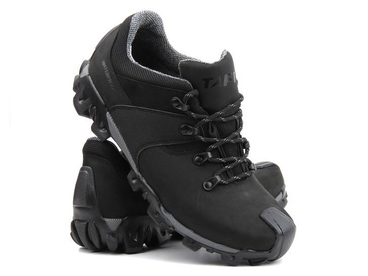 Trekkingi męskie z membraną WATERPROOF - TAPI J-2107, czarne