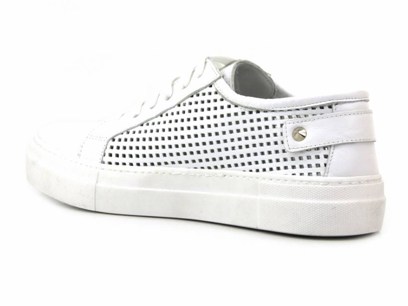 Buty sportowe damskie na wiosnę i lato - VENEZIA 369, białe