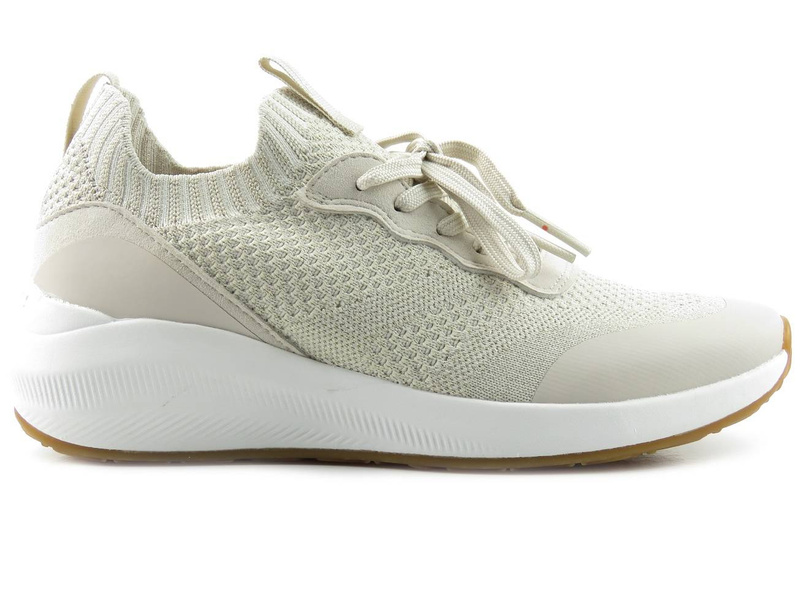 Sneakersy damskie z bardzo miękką wkładką - TAMARIS 1-23758-26, beżowe