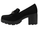 Eleganckie buty damskie na słupku - Potocki 25-12629, czarne