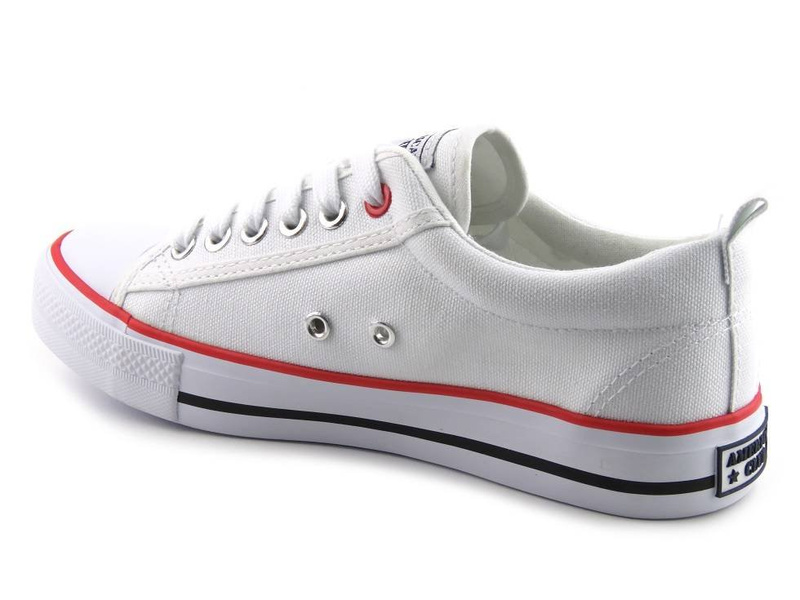 Trampki młodzieżowe, buty sportowe American Club LH 15/21 (25/22), białe