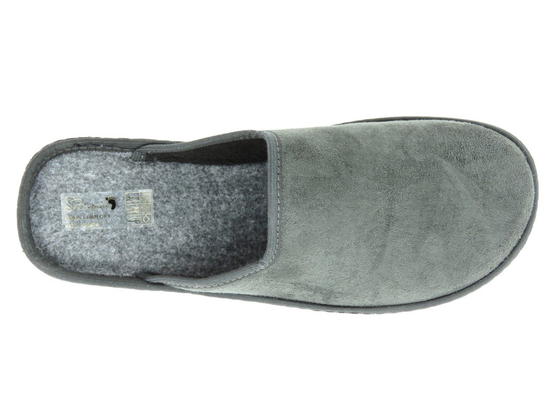 Ciepłe kapcie męskie Spalatina 3007, szare