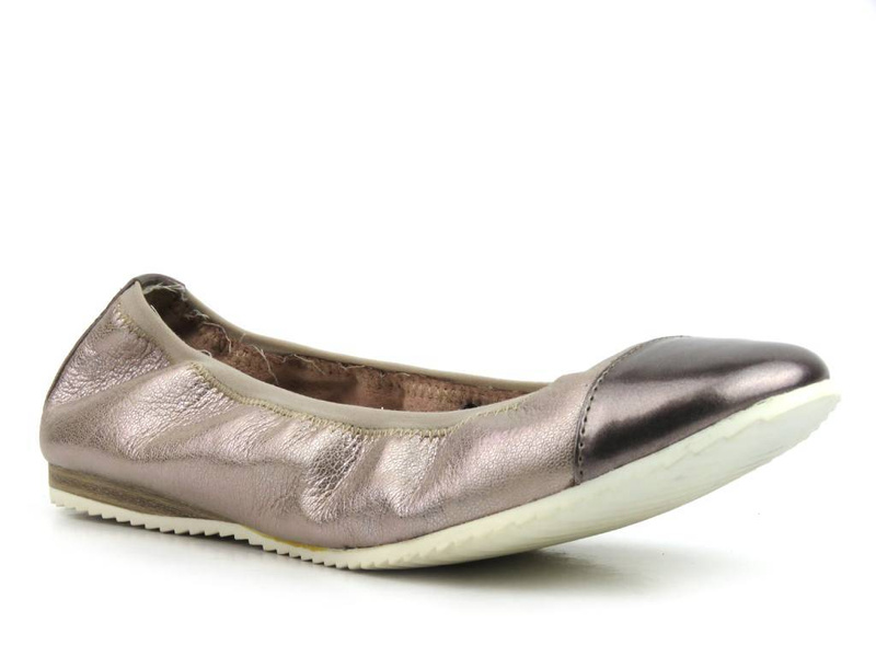 Balerinki damskie TAMARIS 22112, metaliczny róż