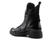 Bogato zdobione botki damskie lakierowane - VENEZIA 018419095, czarne