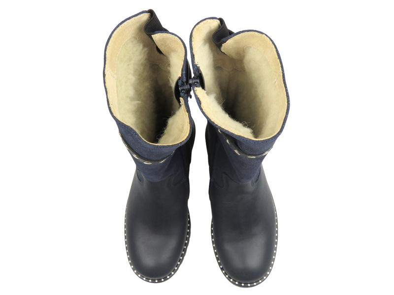 Kozaki dziewczęce REN BUT 32-4381, granat