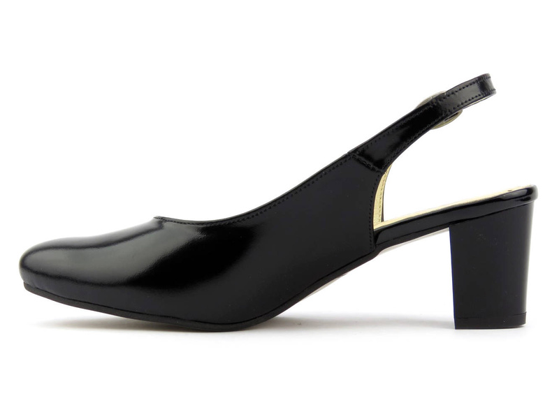 Eleganckie sandały damskie na obcasie - Agxbut 482, czarne