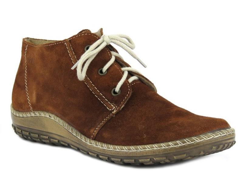 Wygodne trzewiki damskie HELIOS 618, brązowe