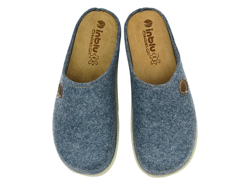 Wygodne kapcie damskie INBLU CS-47, niebieskie