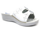 Klapki damskie  medyczne z żelową wkładką - Inblu VR6B, białe