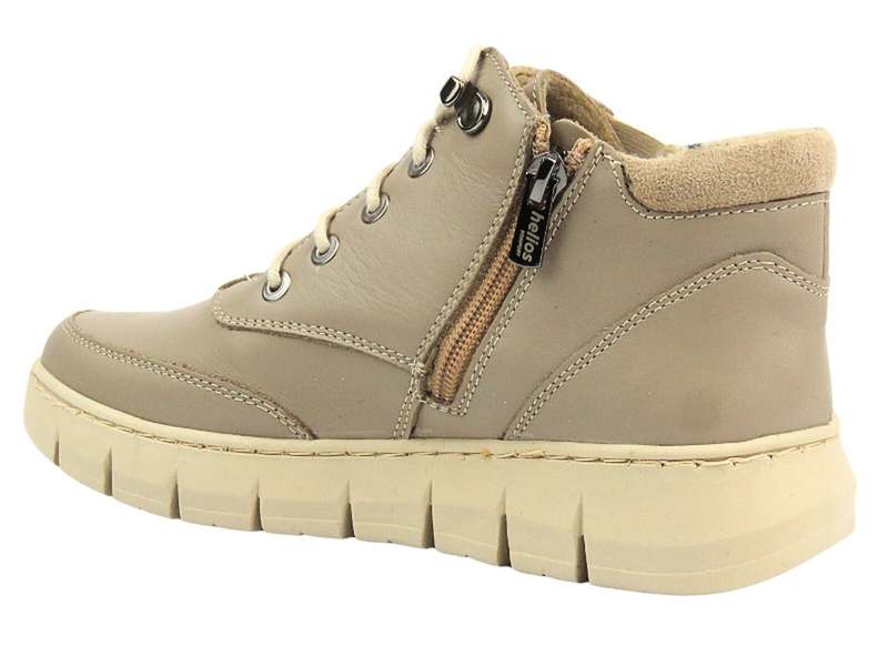 Wygodne botki damskie Helios Komfort 561, beżowe