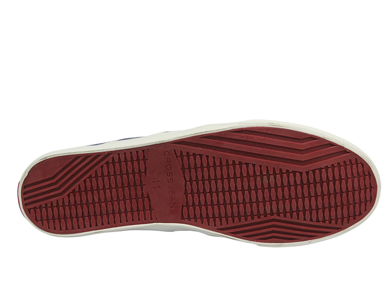 Trampki Męskie Tenisówki Cross Jeans FF1R4025C Granatowe Wsuwane