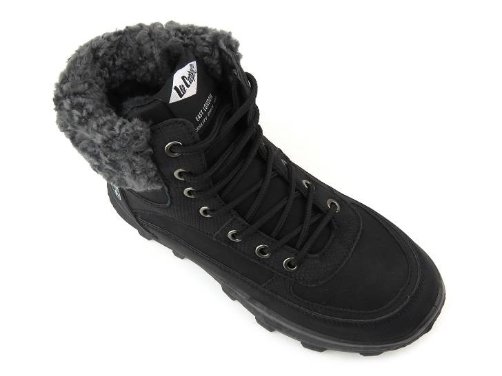Śniegowce, buty damskie zimowe na platformie - LEE COOPER LCJ-22-44-1362L, czarne