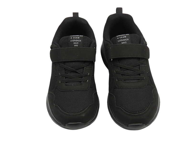 Sneakersy, buty damskie sportowe czarne American Club WT 150