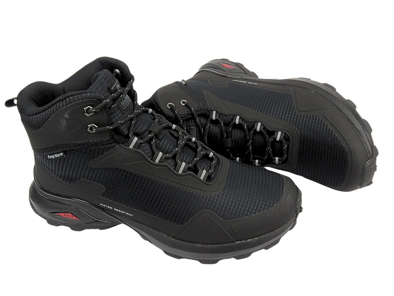 Wysokie trekkingi męskie WATERPROOF Mc Braun 24MN38-8170, czarne