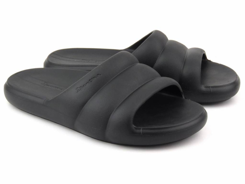 Klapki damskie basenowe, plażowe - Ipanema 27022, czarne