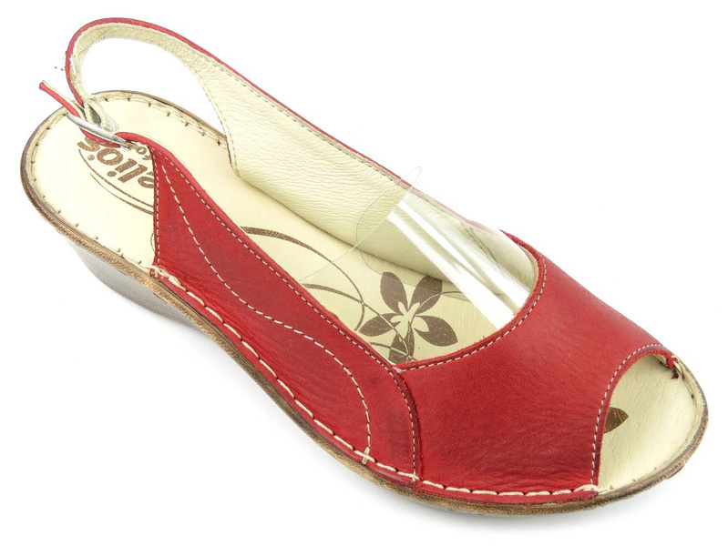 Sandały damskie HELIOS 212, czerwone