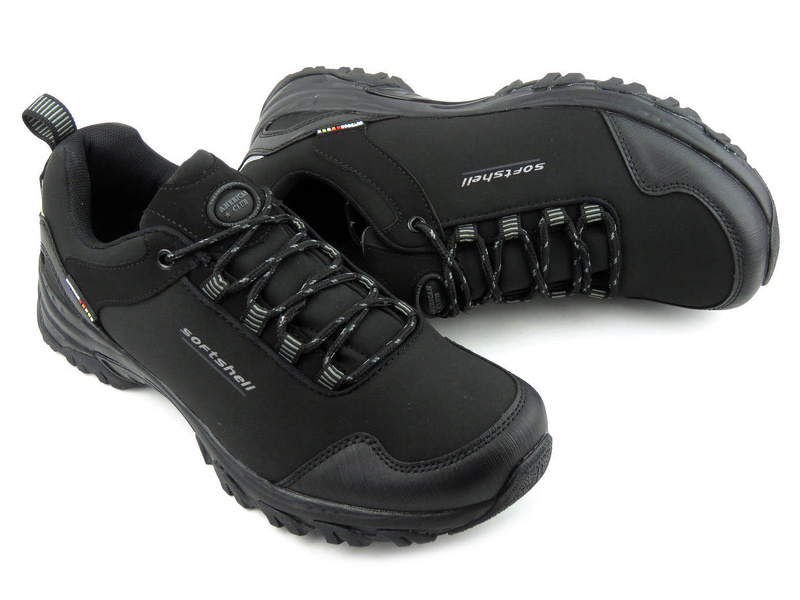 Trekkingi męskie - AMERICAN CLUB Softshell WT48/22, czarne