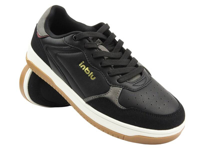 Sznurowane buty sportowe męskie czarne Inblu IU-14