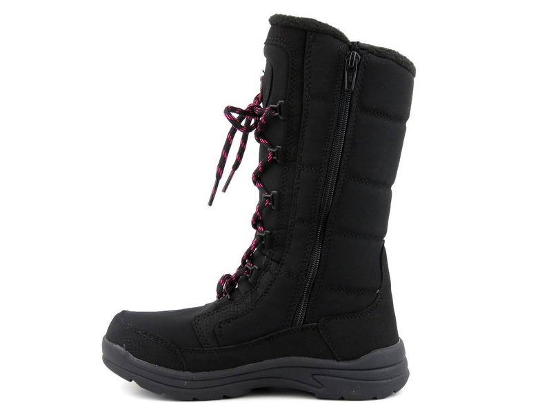 Wysokie śniegowce dziecięce AMERICAN CLUB SN12, czarne