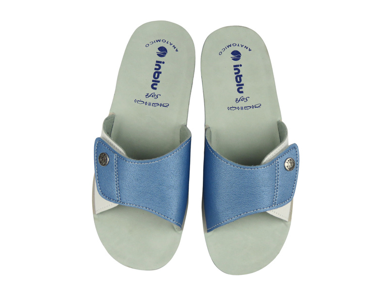 Wygodne klapki damskie Inblu VR-52, niebieskie