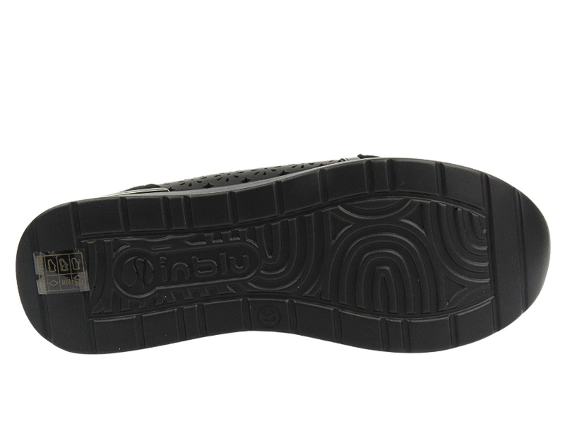 Sneakersy damskie na suwak czarne INBLU IN-389