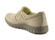 Skórzane półbuty damskie slip on - Helios Komfort 329, beżowe