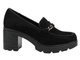 Eleganckie buty damskie na słupku - Potocki 25-12629, czarne