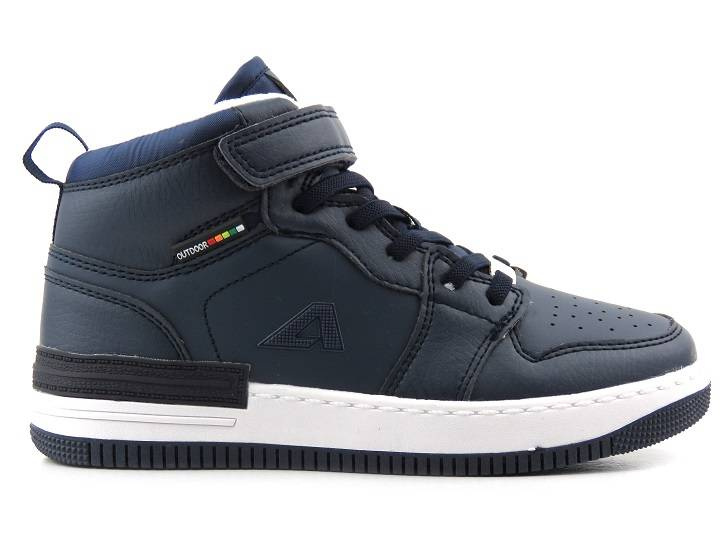 Buty zimowe dziecięce z grubym polarem - AMERICAN CLUB ES104/22, granatowe