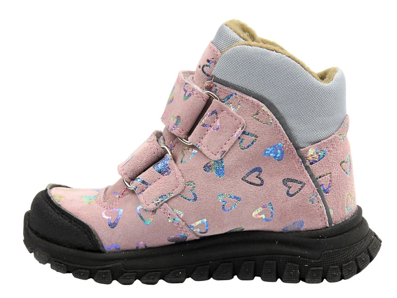 Botki dziecięce skórzane Jamet 2218, róż