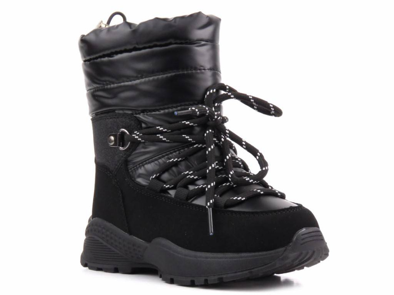 Cieplutkie śniegowce dziecięce - MISS E 22DZ23-5269, czarne