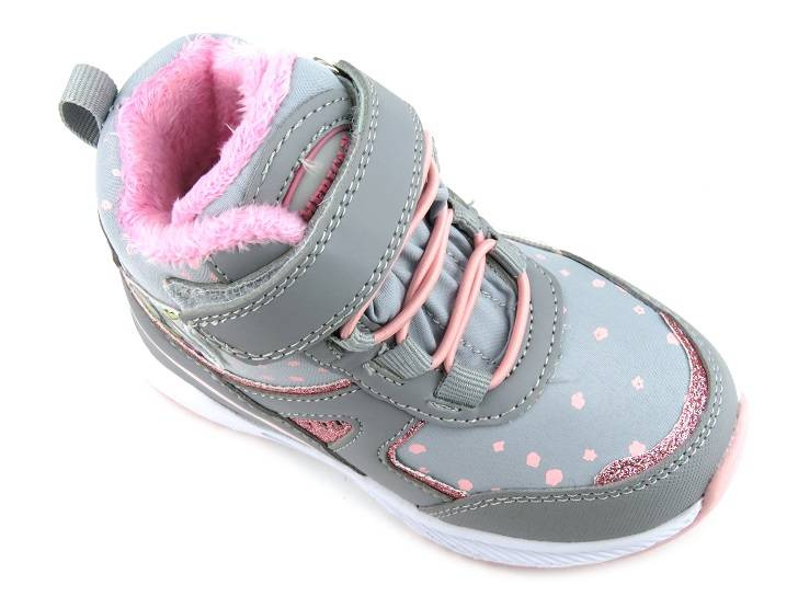 Śniegowce dziecięce z jednorożcem - AMERICAN CLUB Softshell RL 93/22, szare