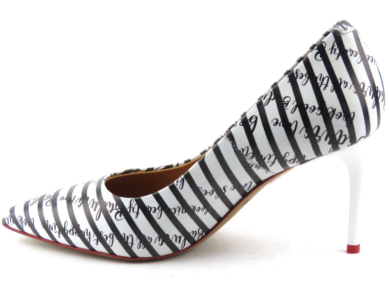 Czółenka, szpilki w stylu glamour - Badura 2580-69